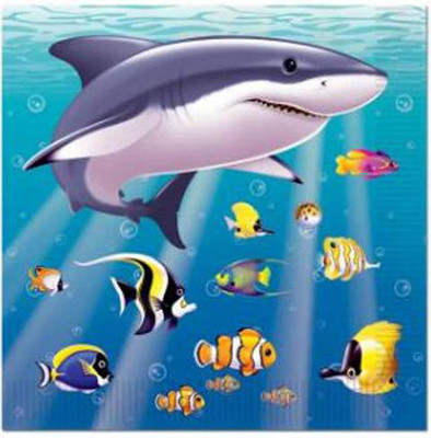 Beistle Underwater Beverage Napkins Multicolor Napkins(16 Sheets) Beistle Underwater Beverage Napkins Multicolor Napkins(16 Sheets)