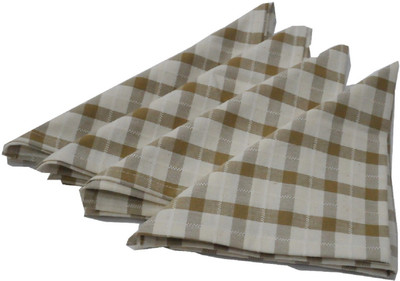 

Snuggle Check Print Styled Multicolor Napkins(4 Sheets)