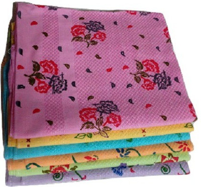 

Cotton Colors Floral printed Multicolor Napkins(6 Sheets)