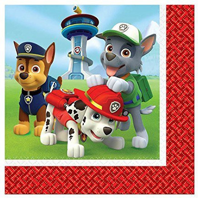 

Amscan Paw Patrol Lunch Napkins Multicolor Napkins(16 Sheets)