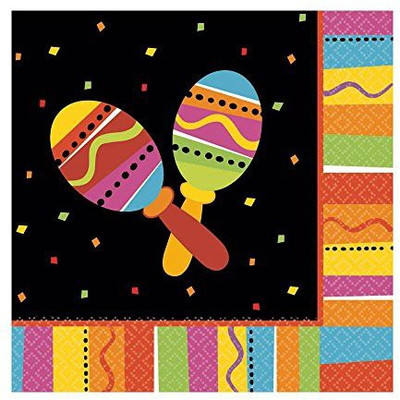 

Amscan Fiesta Fun Lunch Napkins Multicolor Napkins
