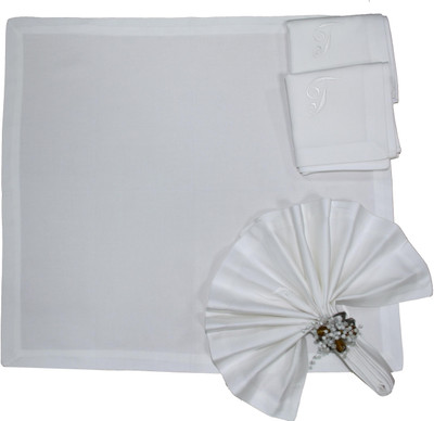 

Morning Blossom Designer White Napkins(4 Sheets)