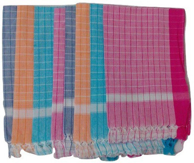 

Cotton Colors Chexs Multicolor Napkins(8 Sheets)