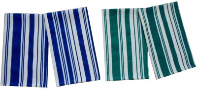 Tidy Napkin Green, Blue Cloth Napkins(4 Sheets)