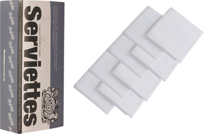 

The Cotton Company Luxury Cotton Satin White Napkins(8 Sheets)