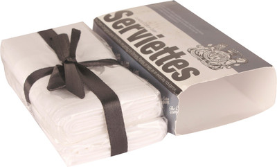 

The Cotton Company Luxury Cotton Satin White Napkins(2 Sheets)