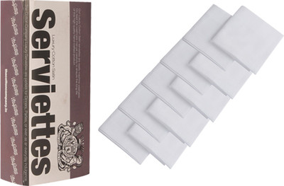 

The Cotton Company Luxury Cotton Satin White Napkins(10 Sheets)