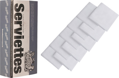 

The Cotton Company Luxury Cotton Satin White Napkins(10 Sheets)