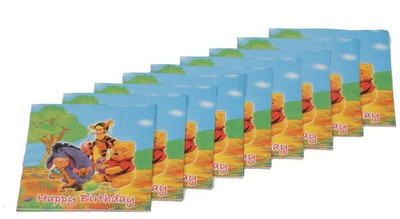 

Funcart Winnie The Pooh Multicolor Napkins(9 Sheets)
