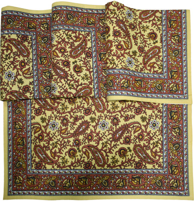

Morning Blossom Designer Multicolor Napkins(4 Sheets)