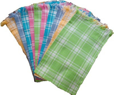 

Cotton Colors chexs Multicolor Napkins(10 Sheets)