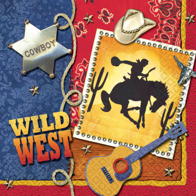 

Planet Jashn Wild Wild West Luncheon Napkins Multicolor Napkins