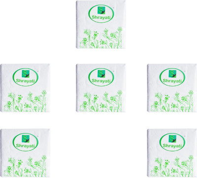 

Shrayati Absorbent Paper Napkins White Napkins(6 Sheets)