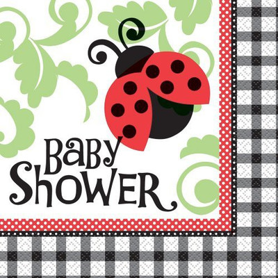 

Unique Ladybug Baby Shower Luncheon Napkins Multicolor Napkins