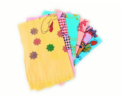 Cotton colors printed Multicolor Cloth Napkins(6 Sheets)