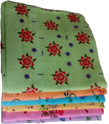 

Cotton Colors Floral printed Multicolor Napkins(6 Sheets)