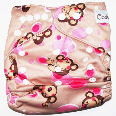 

Coddle Pocket Cloth Diaper plus a Microfiber Insert- Bright Champ, Multicolor