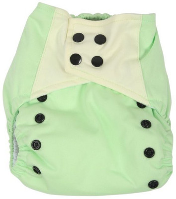 

Offspring Cloth Diaper With Insert For Babies, Black;green;white