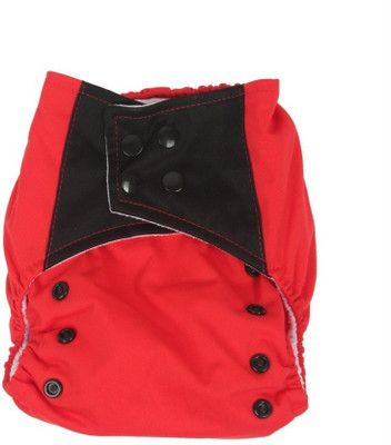 

Offspring Cloth Diaper With Insert For Babies, Black;red;white