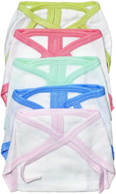 

Babysid Collections 5 Piece Muslin Nappy Set, Multicolor