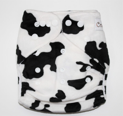 

Coddle Pocket Cloth Diaper plus Microfiber Insert- Black n white, Black;white