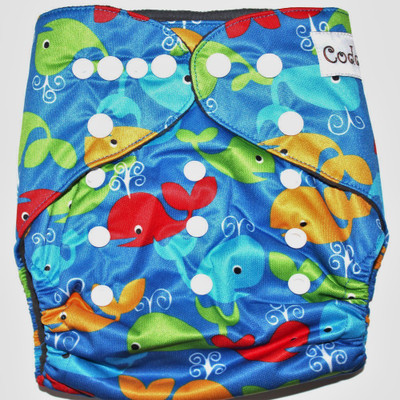 

Coddle Pocket Cloth Diaper plus a 3 layer microfiber insert, Blue