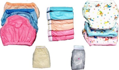 

Aayat Kids New Born Baby Fully Double Cotton Cloth Nadi Diaper (Pack of 14, Multicolor