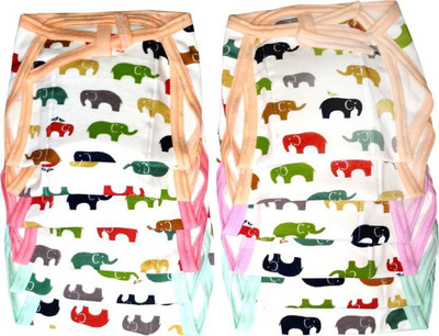 

Aayat Kids First Choice Reusable Soft Cotton Hosiery Nappies (Pack of 12, Multicolor