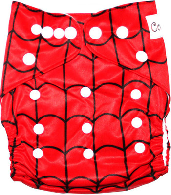 

Coddle Pocket Cloth Diaper Plus A Microfiber Insert, Black;red
