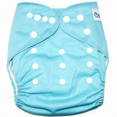 

Coddle Pocket Cloth Diaper plus a Microfiber Insert- Bright Champ, Blue