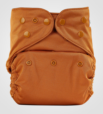 Bumberry Chocolate Brown Reusable Pocket Style Cloth Diaper With 1 Microfibre Insert For Babies (3-36 Months)