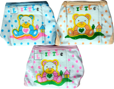 

U&ME Dotted U Shapped Padded Nappy, White