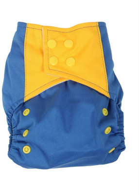 

Offspring Cloth Diaper With Insert For Babies, Blue;white;yellow
