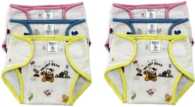 

Super Baby Pack of 6, Multicolor (3-6 Months) New Just Born Photo Print 100% Inside Outside Cotton Double Cloth Washable