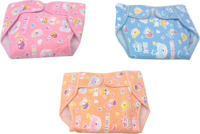 

Baby's Clubb Nappy Diaper Cotton, Blue;multicolor;orange;pink