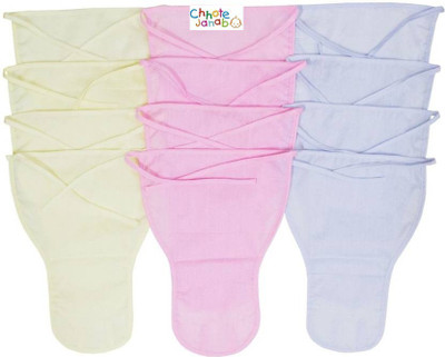 

Chhote Janab BABY REUSABLE COTTON NAPPY (PACK OF 12, Multicolor