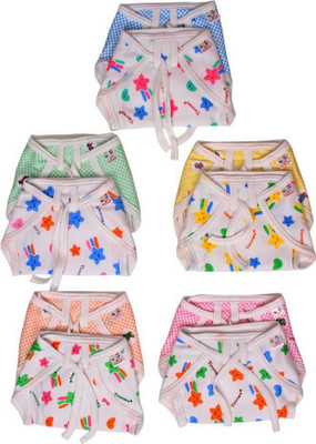 

Chinmay Kids Reusable Cotton Baby Nappies, Multicolor