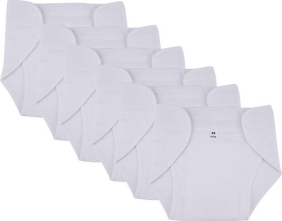 

MomToBe Muslin Nappy with Velcro, White