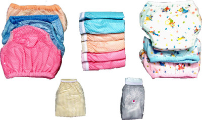 

Chinmay Kids New Just Born 100% Double Cotton Cloth Nadi Washable Reusable Diaper/Langot Mini,(0-3months, White