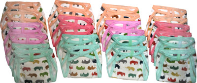 

Chinmay Kids REUSABLE SOFT COTTON PRINTED NAPPIES, Multicolor