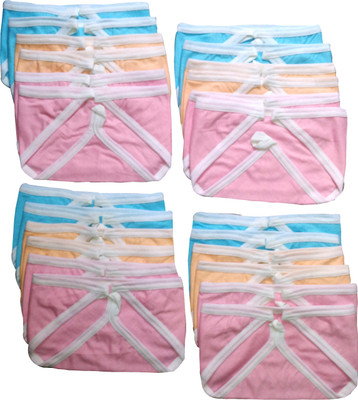 

Chinmay Kids REUSABLE SOFT COTTON HOSIERY NAPPIES COMBO OF 24'S, Multicolor