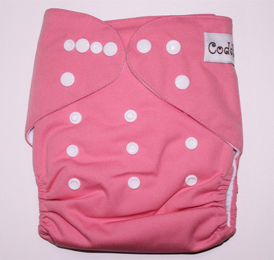 

Coddle Pocket Cloth Diaper plus a Microfiber Insert- Baby Pink