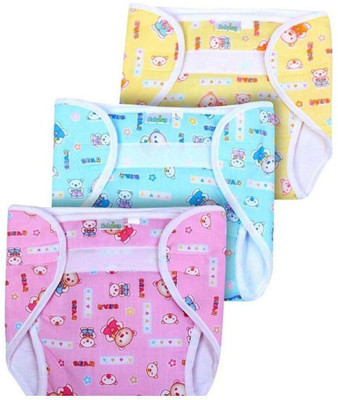 

Chinmay Kids REUSABLE COTTON DIAPERS, Multicolors