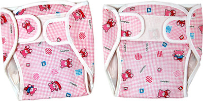 

U&ME Cotton Plastic Diaper (Reuseable Pad) -Pink