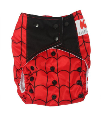 

Offspring Cloth Diaper With Insert For Babies, Black;red;white