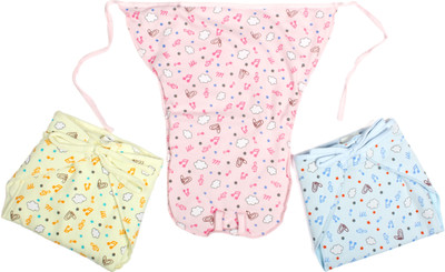 

Baby Bucket Soft Cotton Nappy Set, Blue;pink;yellow