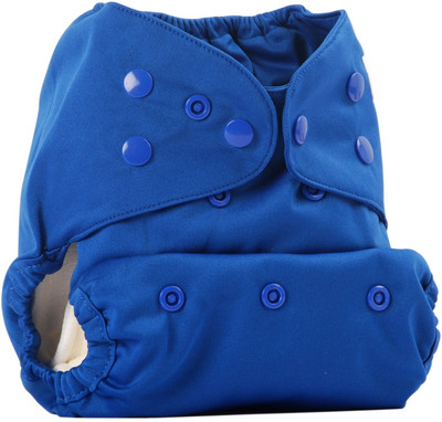 Bumberry Deep Blue Reusable Pocket Style Cloth Diaper With 1 Microfibre Insert For Babies (3-36 Months) Bumberry Deep Blue Reusable Pocket Style Cloth Diaper With 1 Microfibre Insert For Babies (3-36 Months)