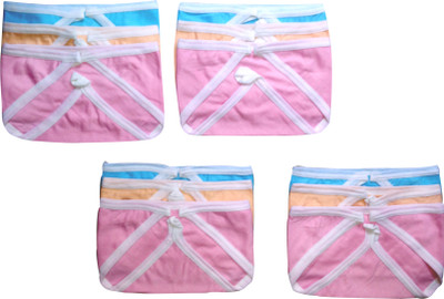 

Chinmay Kids Reusable TRIANGLE SHAPE Cotton Baby Nappies, Multicolor