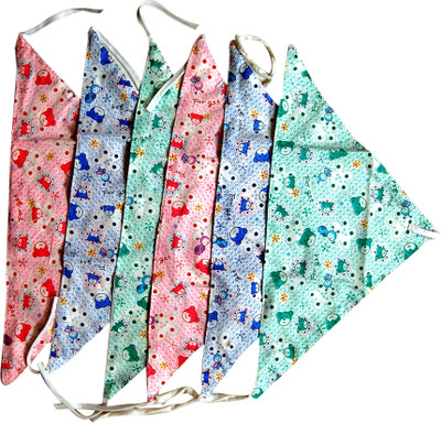 

U&ME Printed Nappy V Shaped, Blue;green;pink