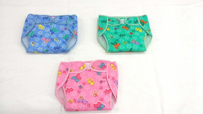 

Baby's Clubb Nappy Diaper Cotton, Blue;green;pink